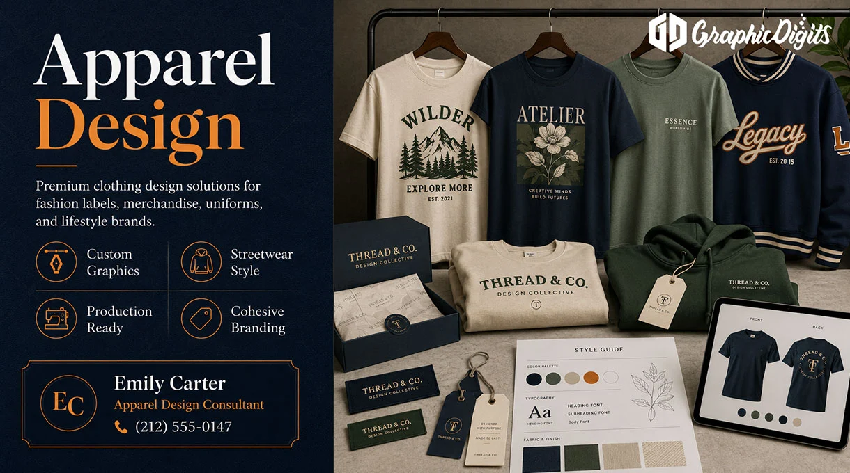Apparel design services by Graphic Digits