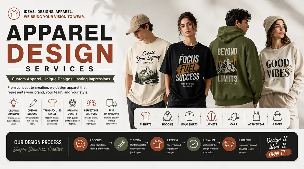 Apparel design services by Graphic Digits