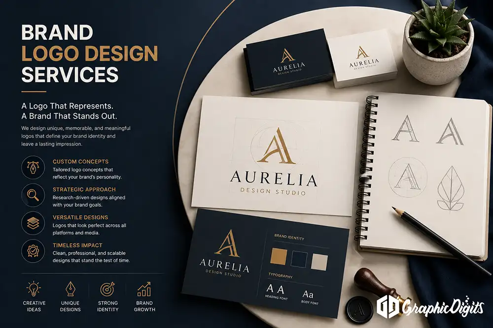Brand logo design services by Graphic Digits
