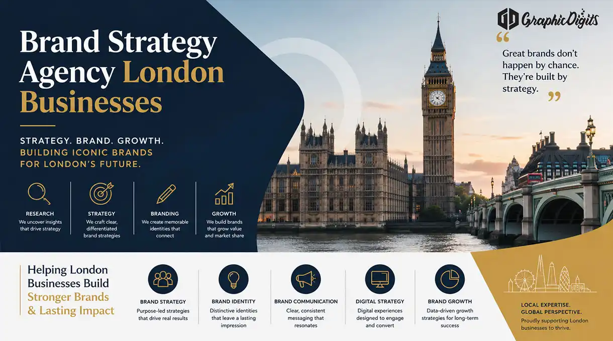 Strategic brand development for London businesses by Graphic Digits