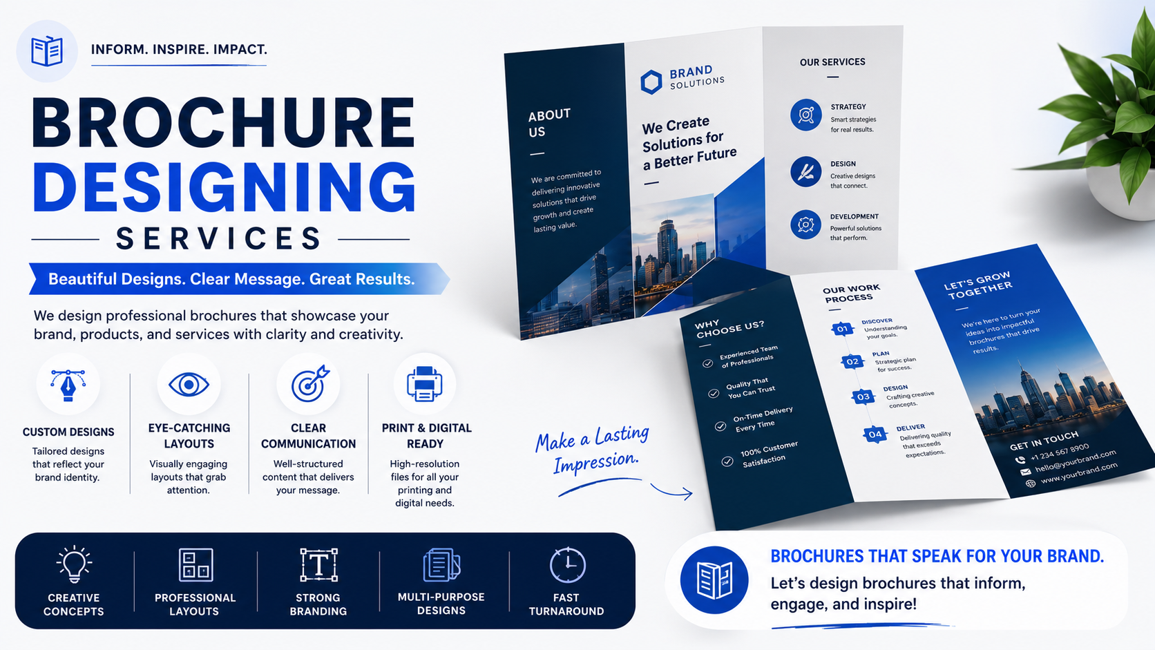 Brochure designing services by Graphic Digits