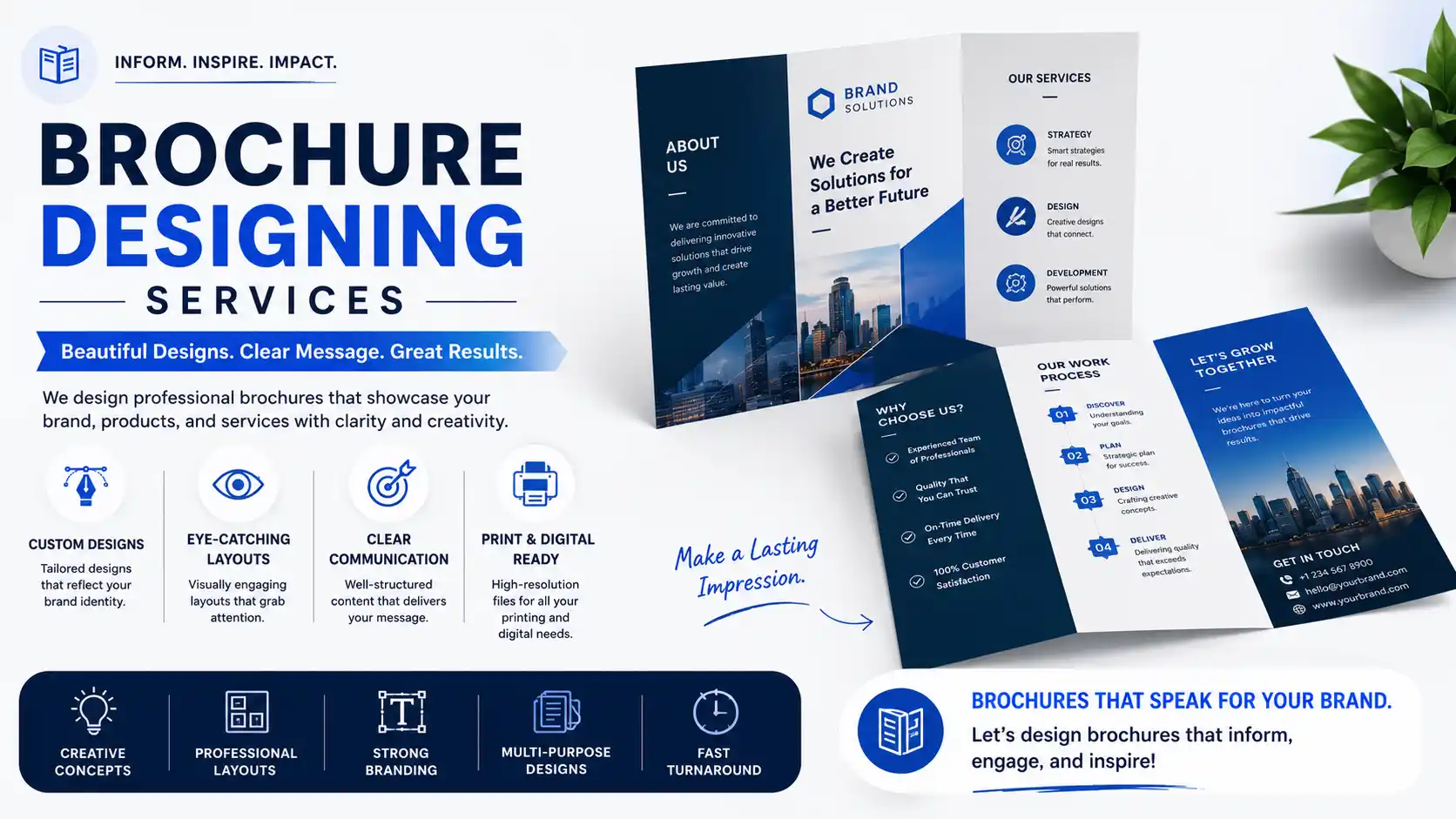 Brochure designing services by Graphic Digits