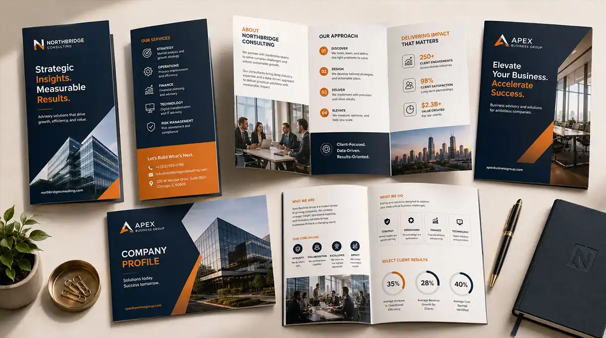Business brochures design by Graphic Digits