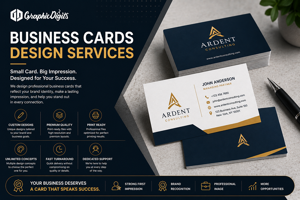 Business cards design services by Graphic Digits