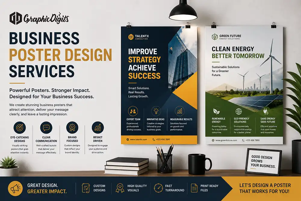 Business poster design services by Graphic Digits