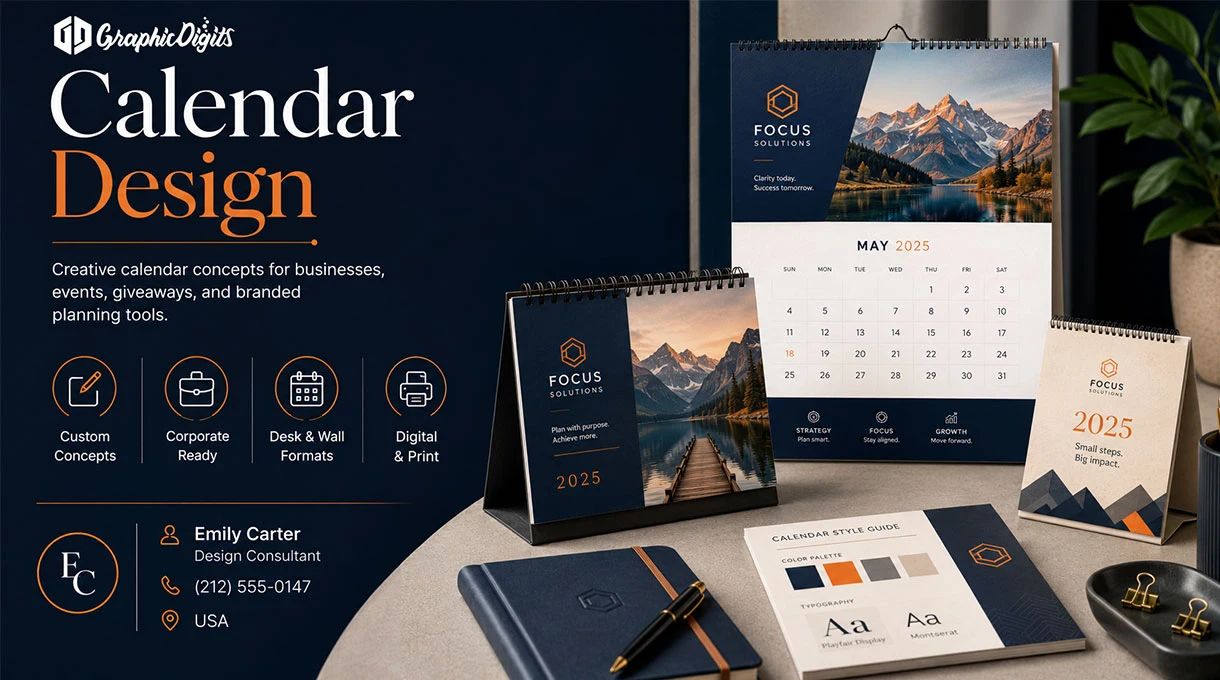 Calendar design services by Graphic Digits