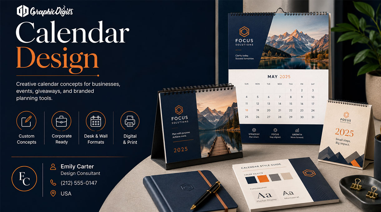 Calendar design services by Graphic Digits
