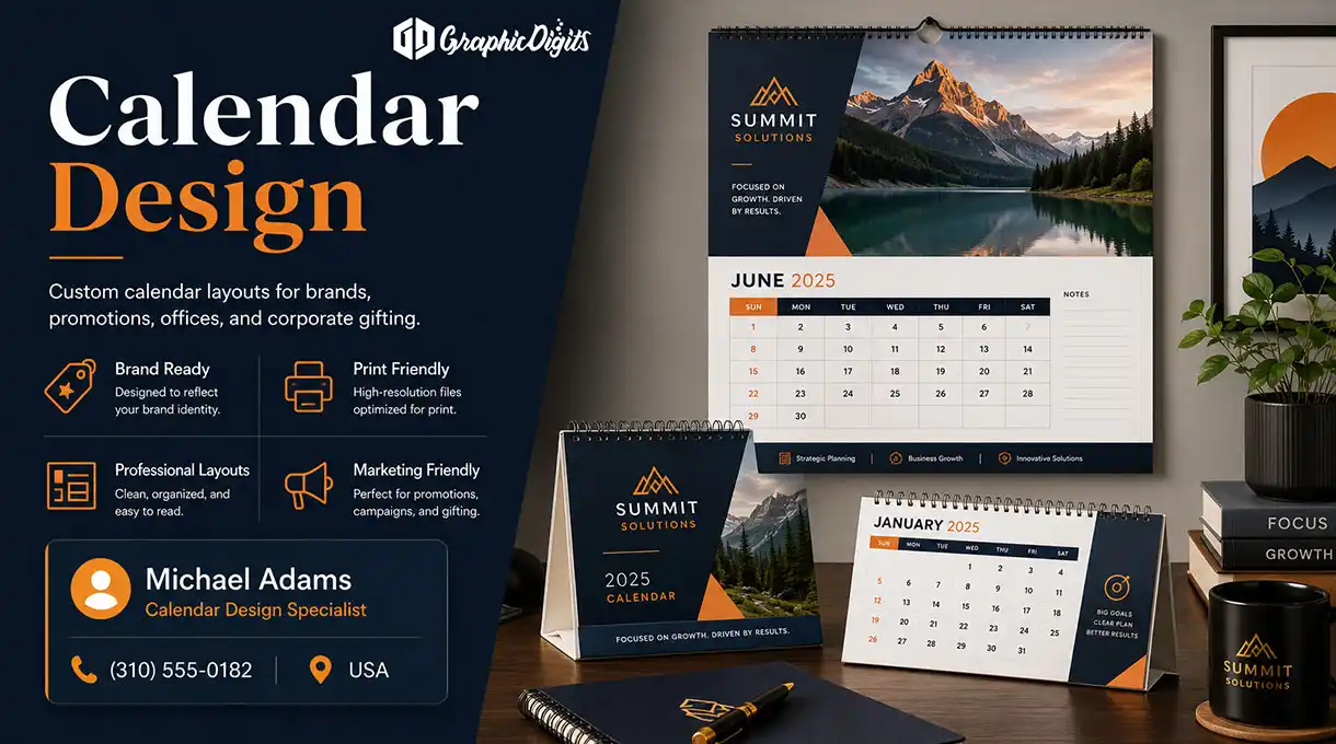 Calendar design by Graphic Digits
