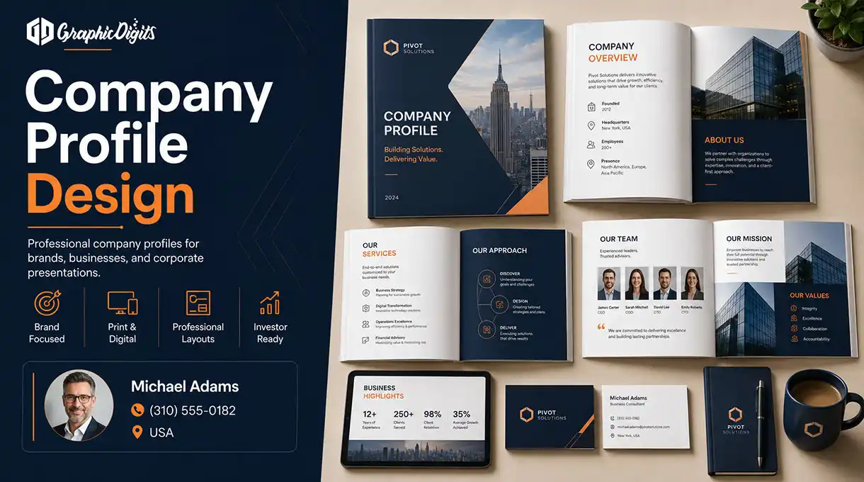 Company profile design by Graphic Digits