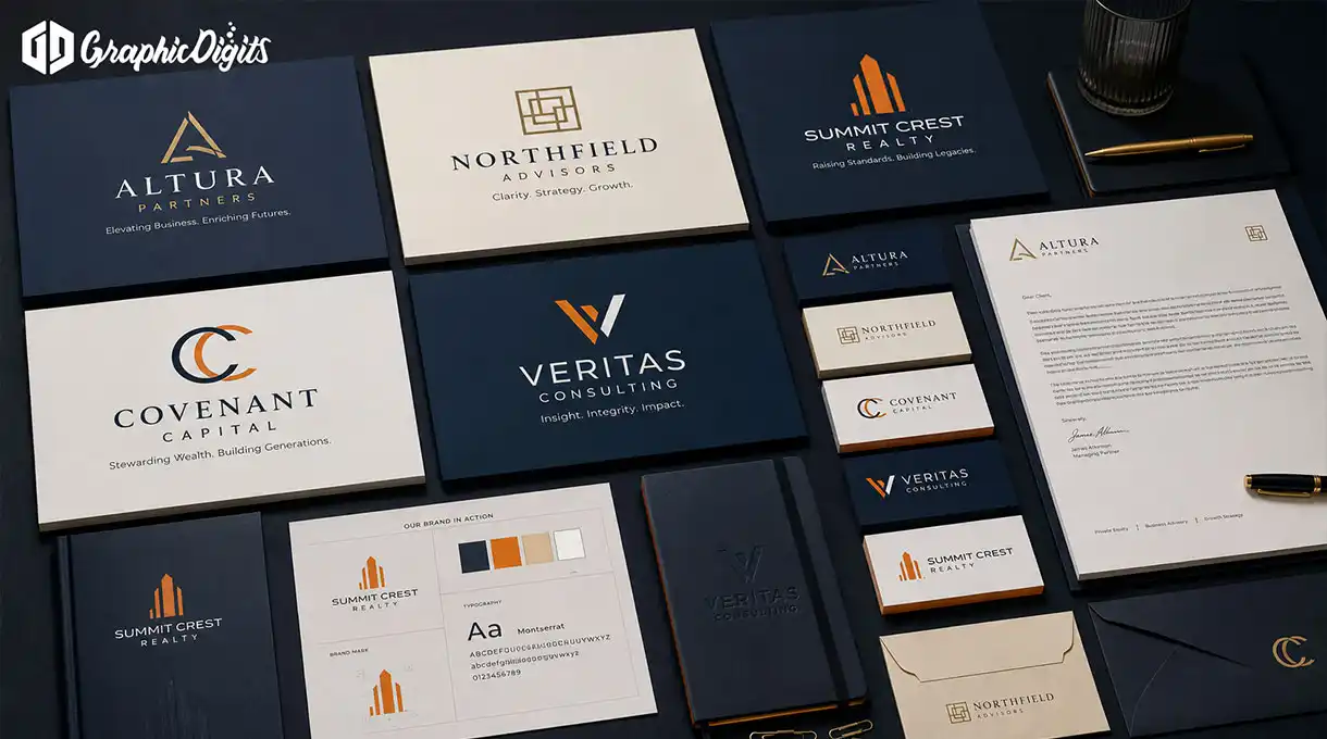Corporate logo design services deliverable preview