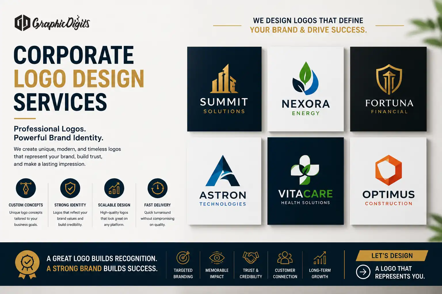 Corporate logo design services by Graphic Digits