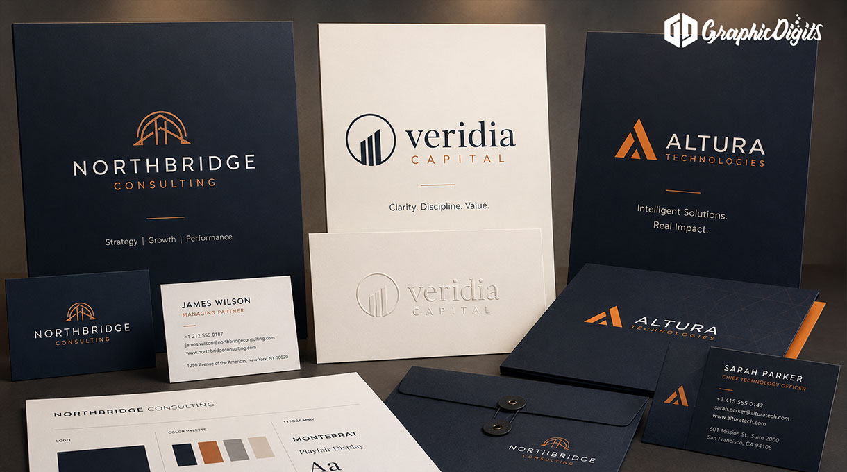 Corporate logo design by Graphic Digits