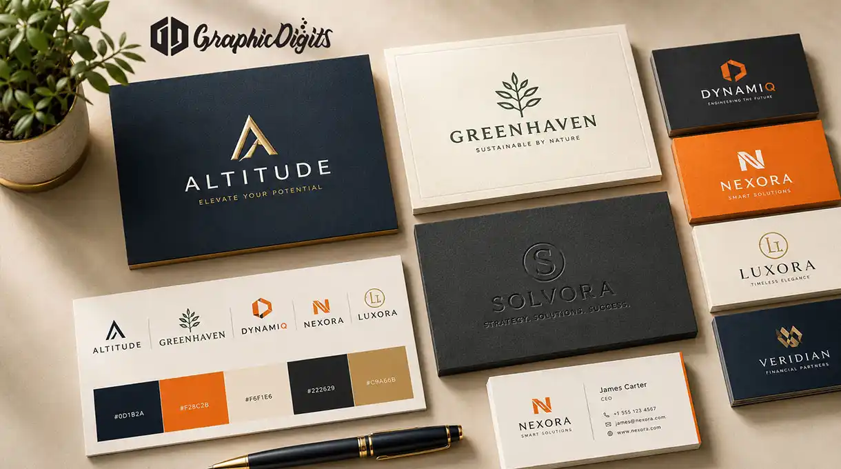 Custom brand logo design by Graphic Digits