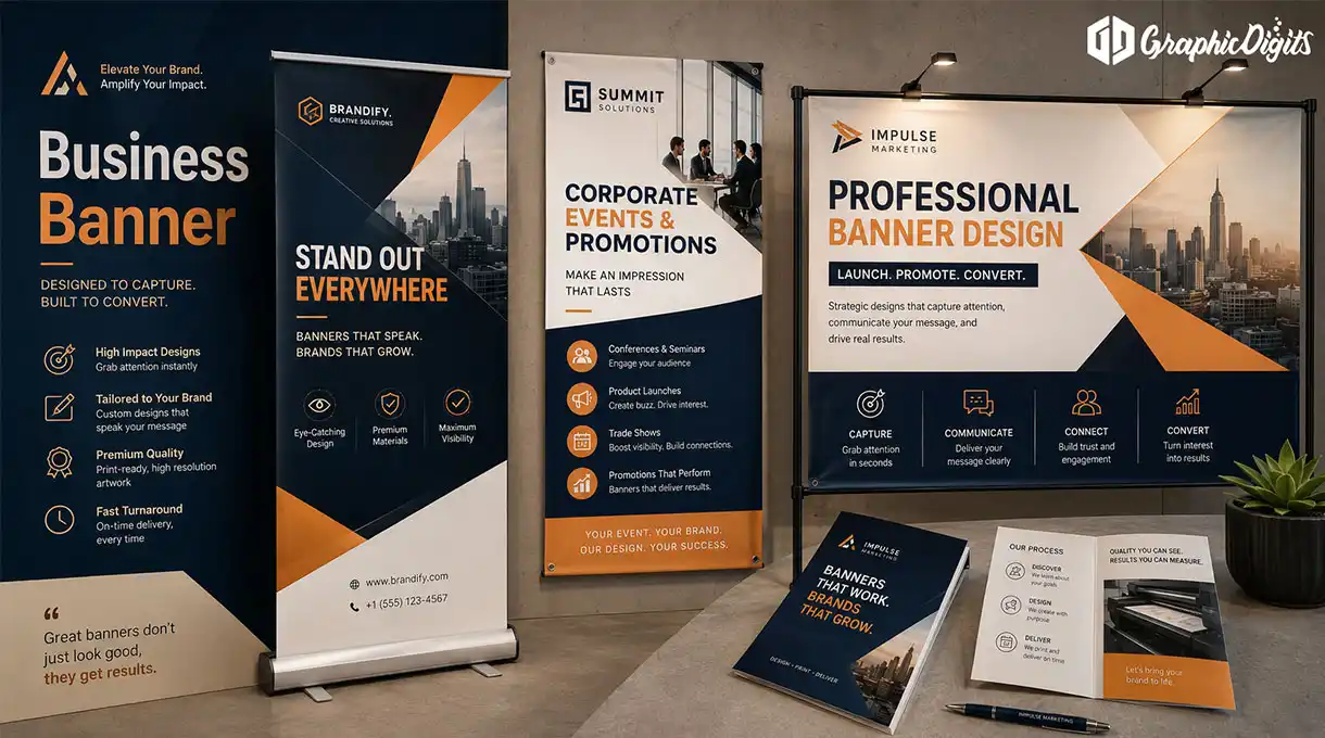 Custom business banner design by Graphic Digits