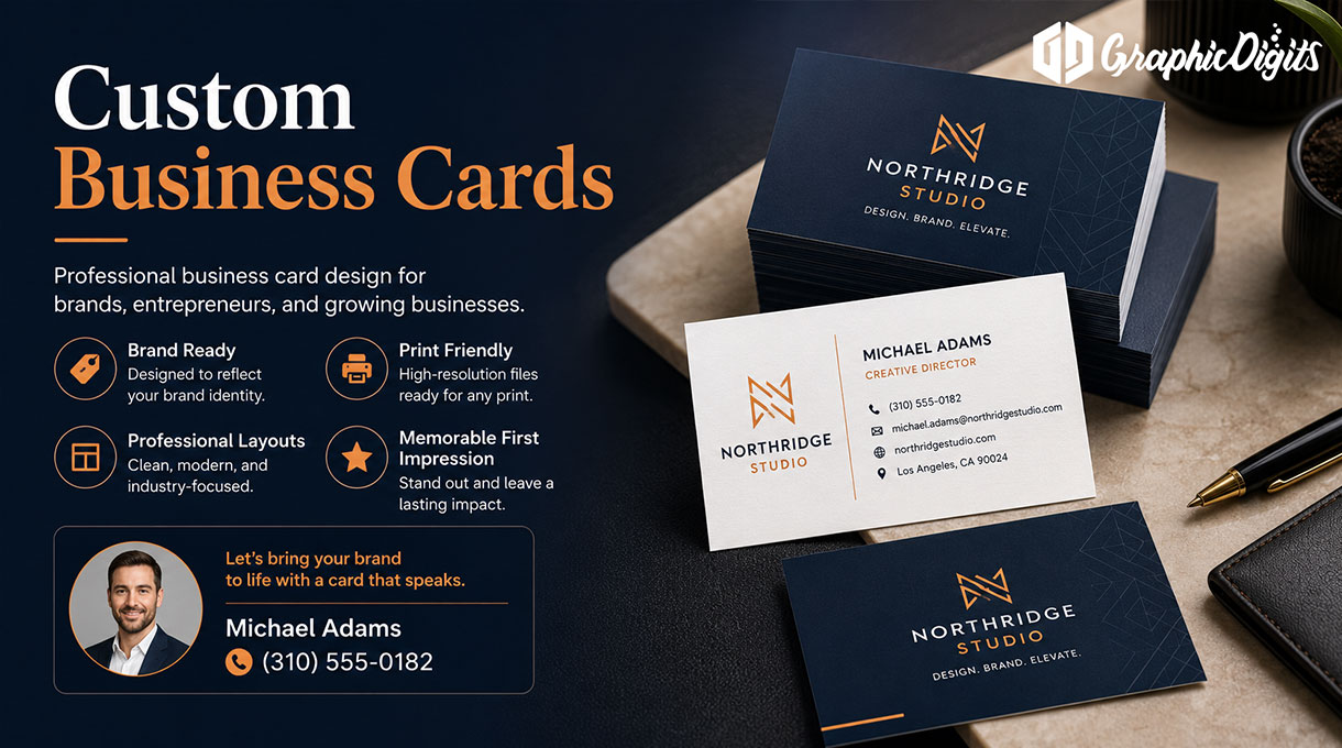 Custom business cards by Graphic Digits