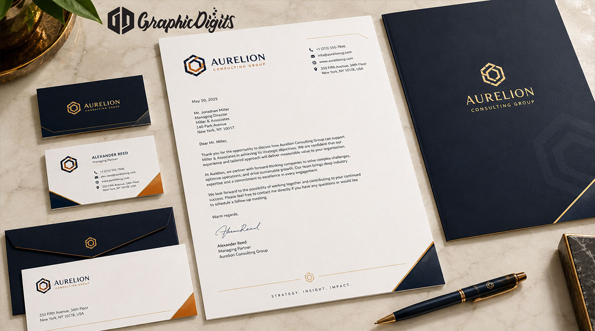 Custom letterhead design by Graphic Digits