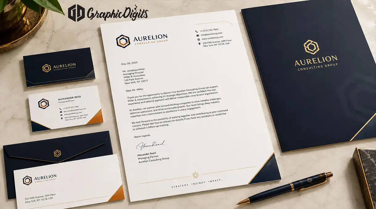 Custom letterhead design by Graphic Digits