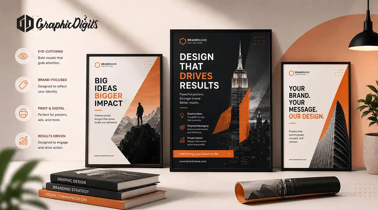 Custom poster design services by Graphic Digits