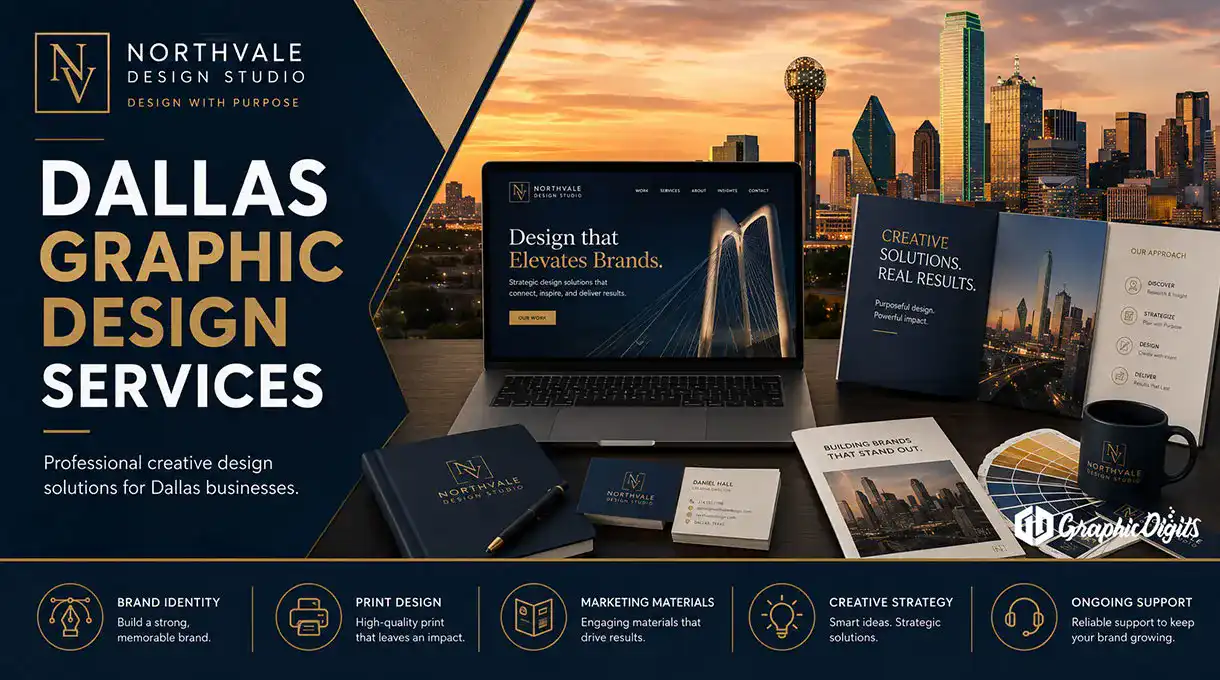 Expert graphic design services in Dallas, TX by Graphic Digits