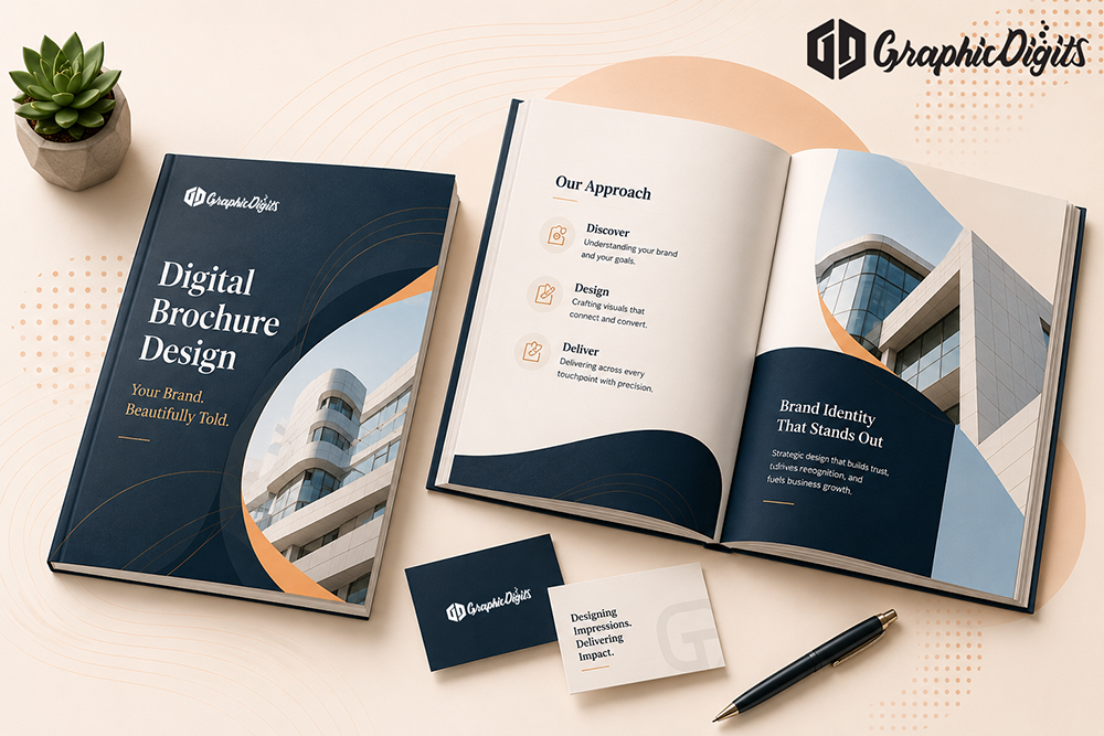 Digital brochure design services by Graphic Digits