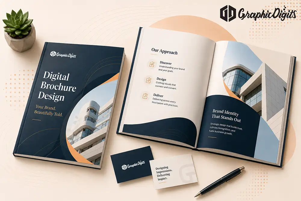 Digital brochure design services by Graphic Digits