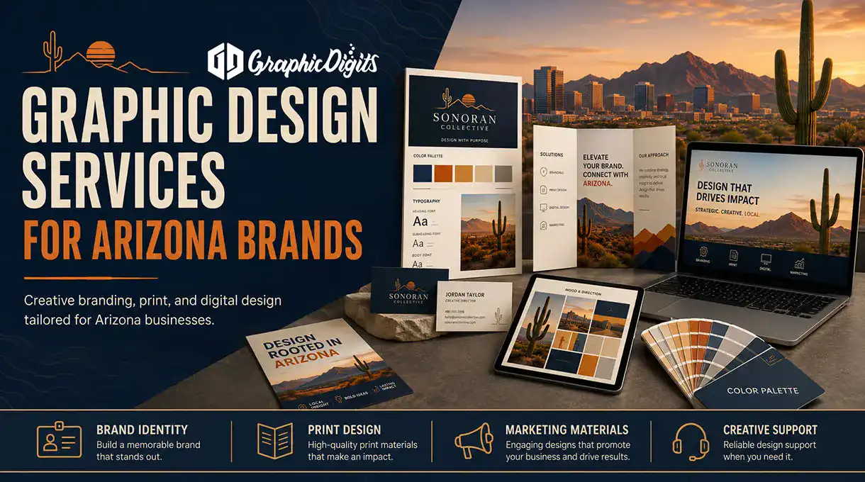Graphic design services for Arizona brands by Graphic Digits