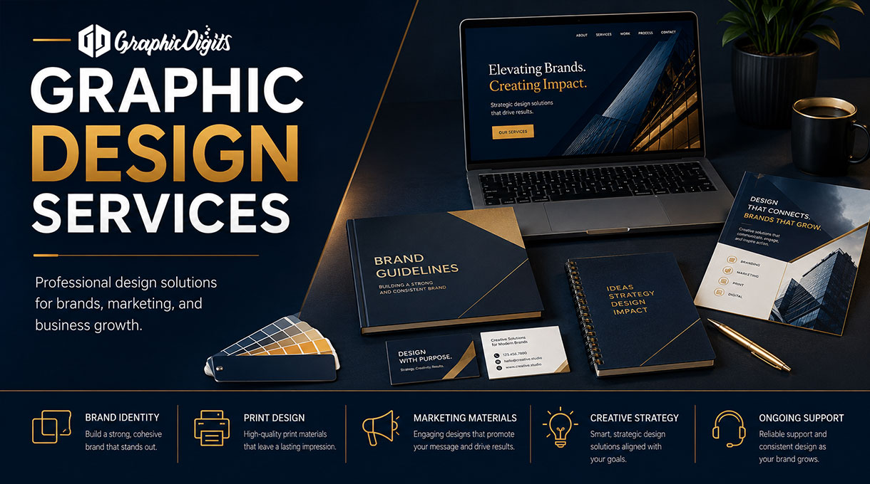 Full-spectrum graphic design services by Graphic Digits