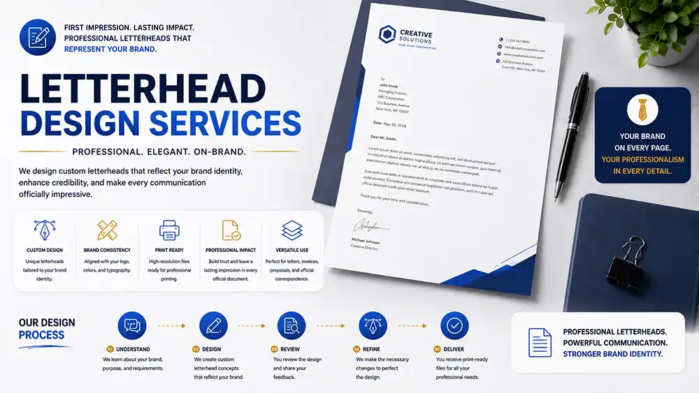 Letterhead design services by Graphic Digits