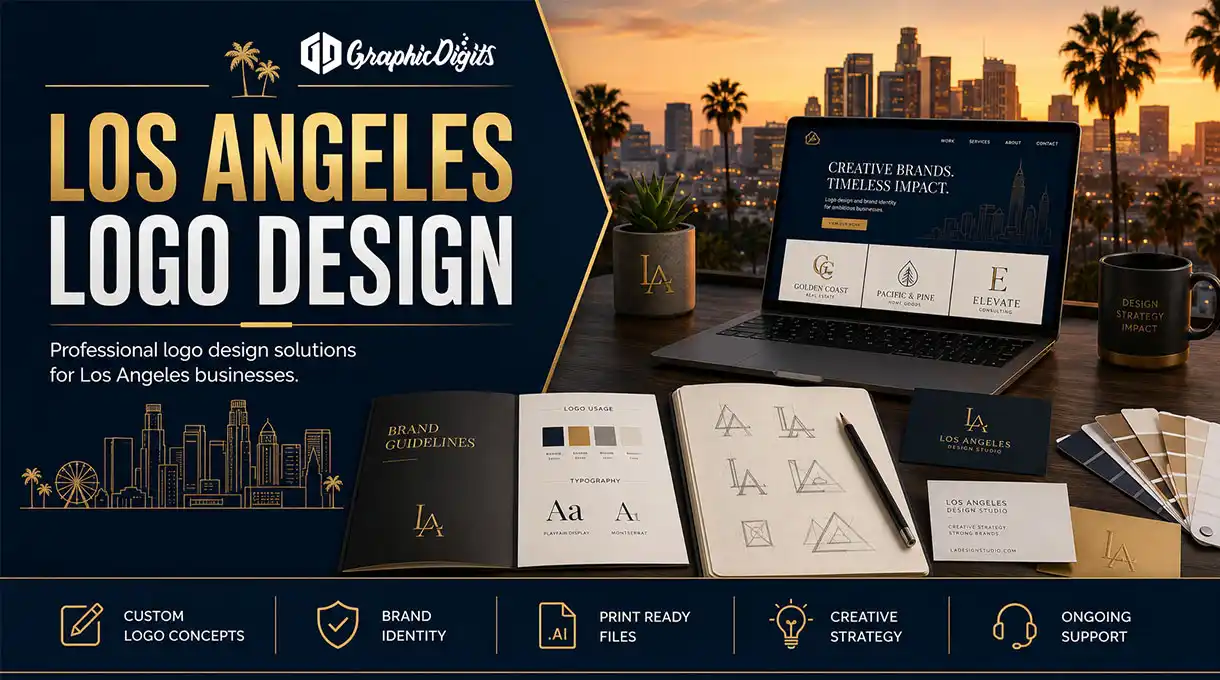 Start your LA brand journey with Los Angeles logo design by Graphic Digits