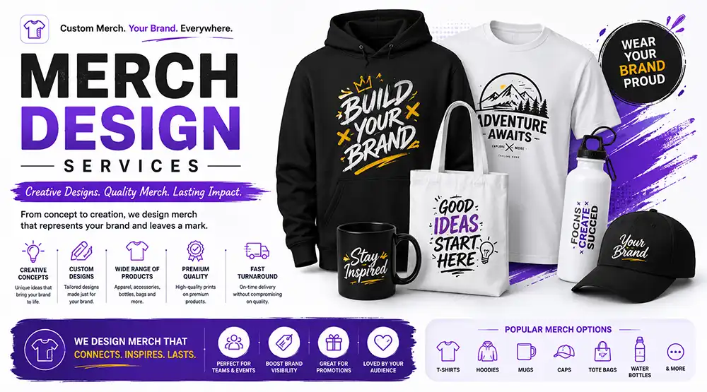 Merch design services by Graphic Digits
