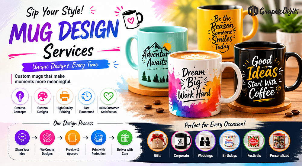 Mug design services by Graphic Digits