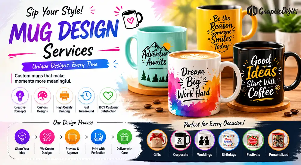 Mug design services by Graphic Digits