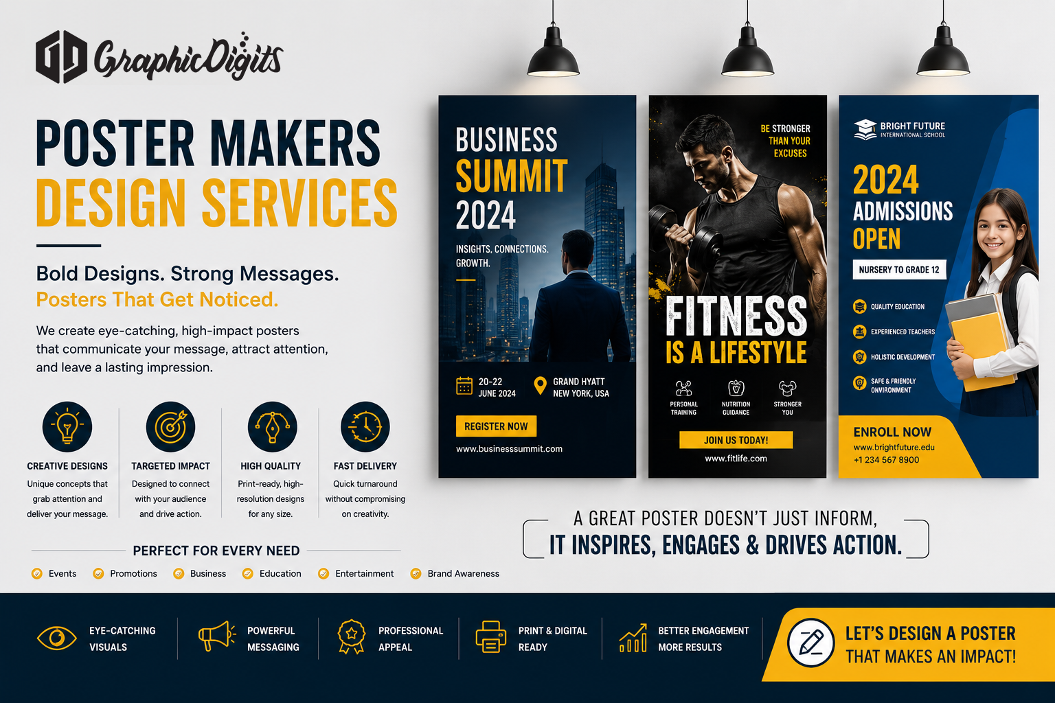 Corporate poster makers design services by Graphic Digits