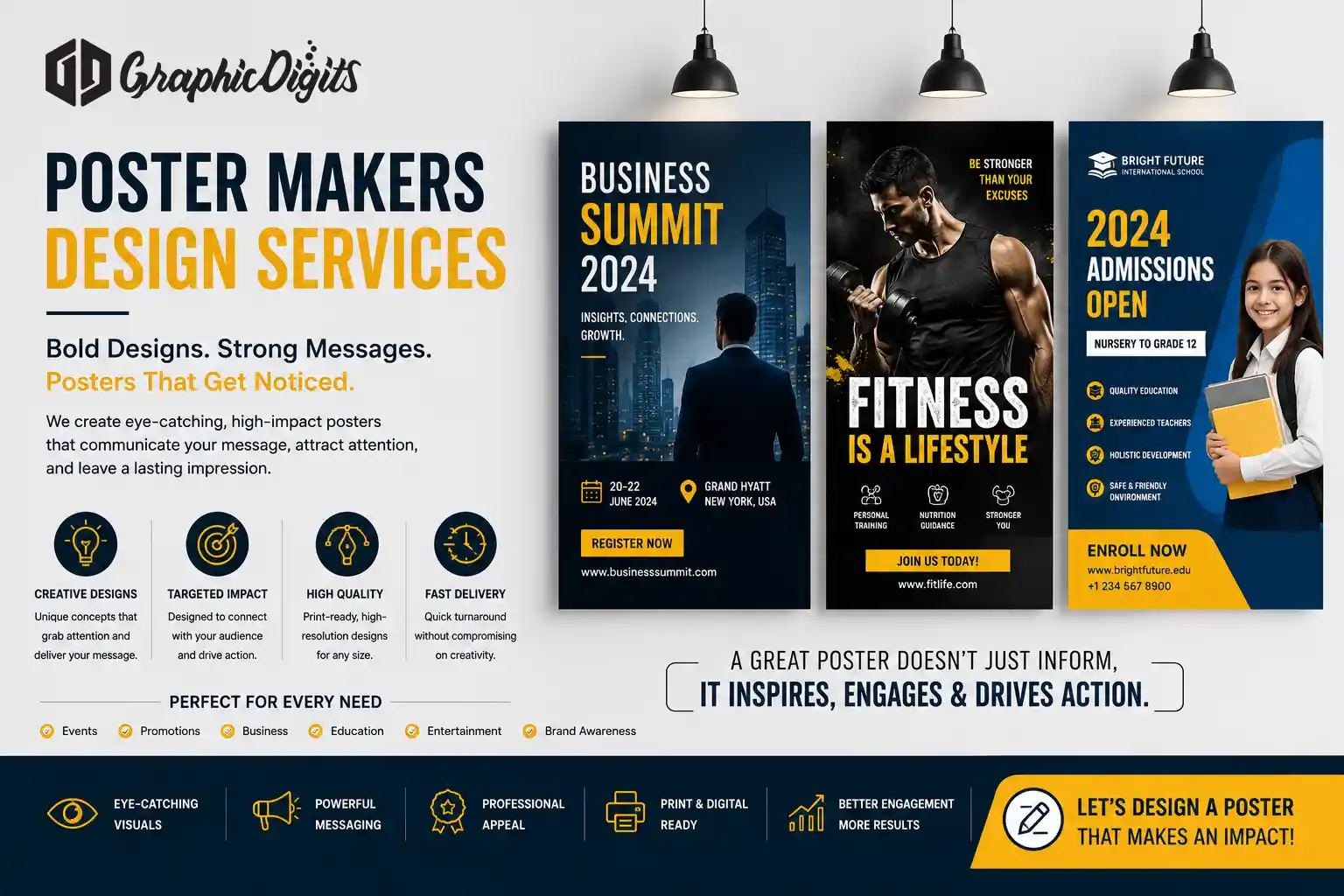 Corporate poster makers design services by Graphic Digits
