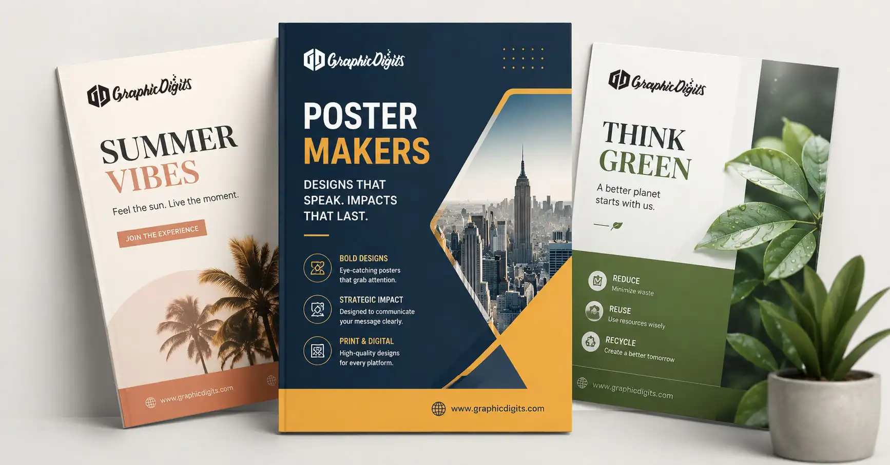 Professional poster design services by GraphicDigits