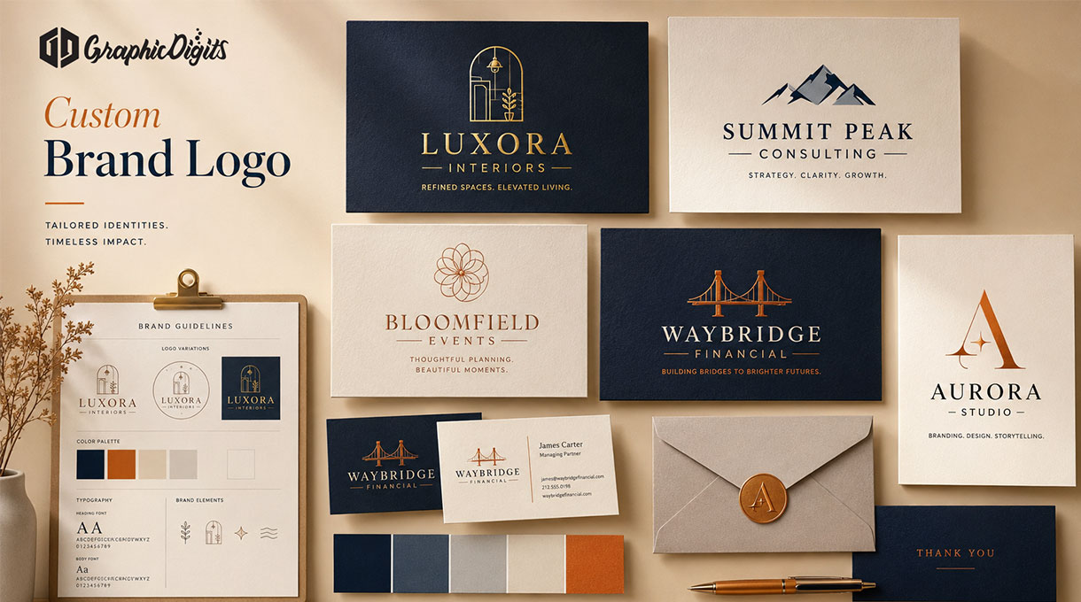 Professional brand logo design by Graphic Digits