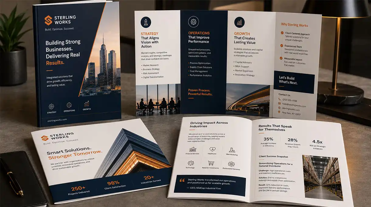 Professional business brochure design by Graphic Digits