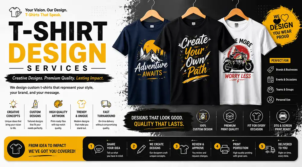 T-shirt design services by Graphic Digits