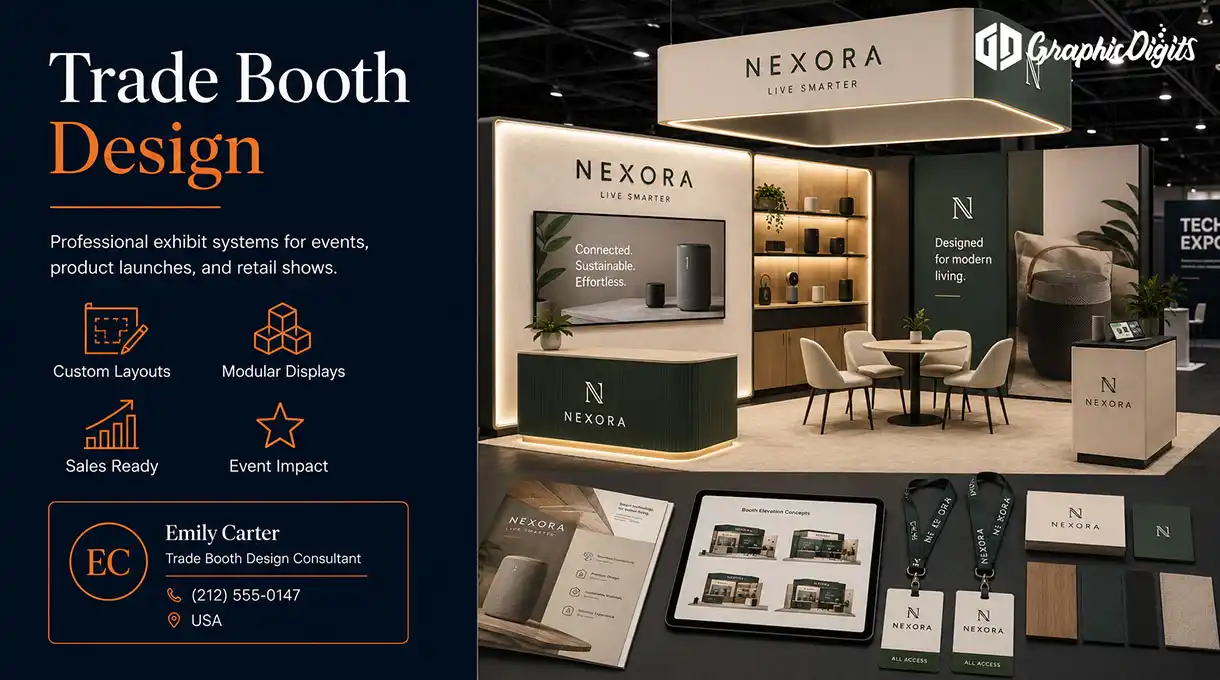 Trade booth design services by Graphic Digits