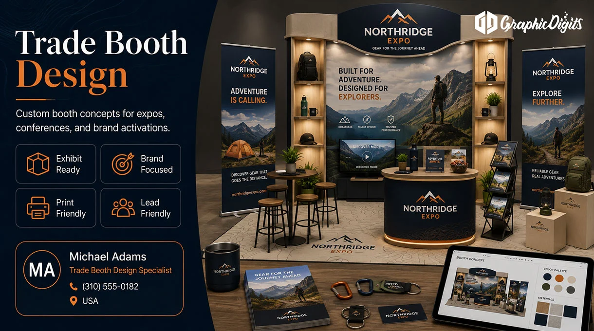 Trade booth design by Graphic Digits