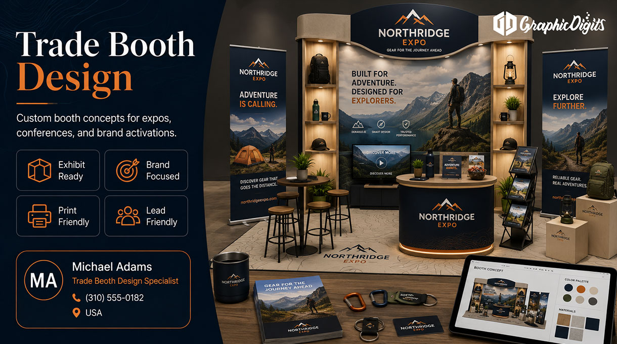 Trade booth design by Graphic Digits