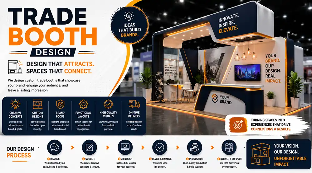 Trade booth design services by Graphic Digits