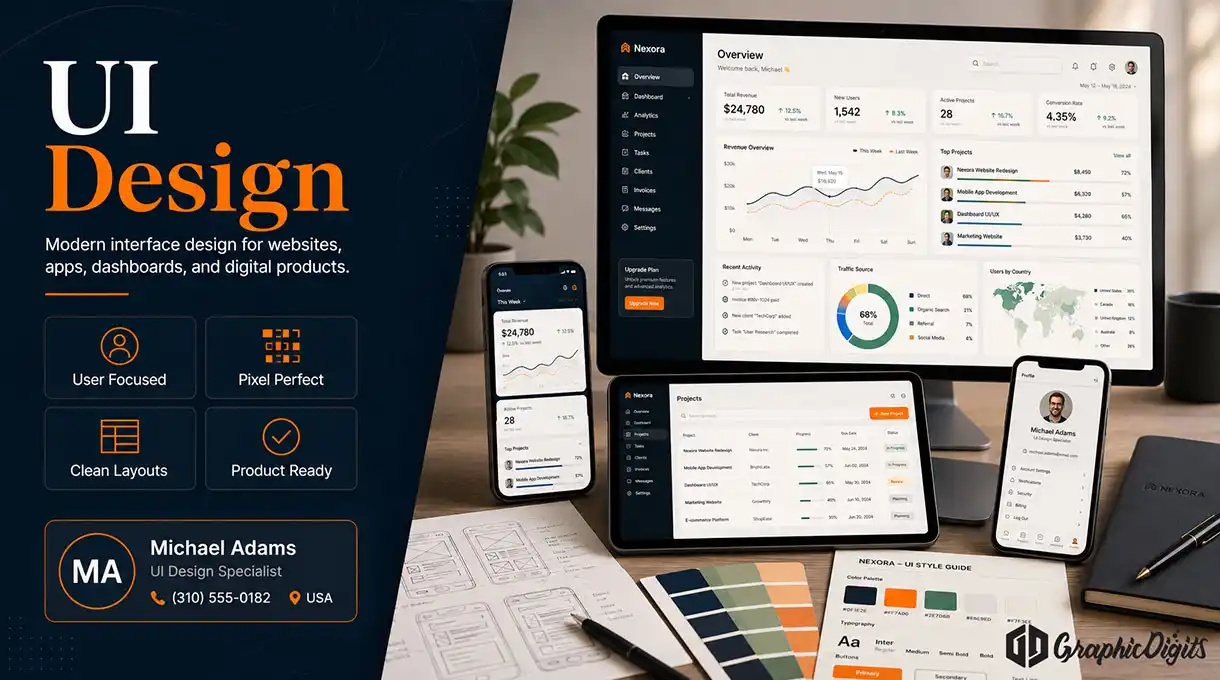 UI design by Graphic Digits