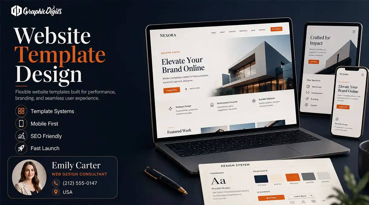 Website templates design by Graphic Digits