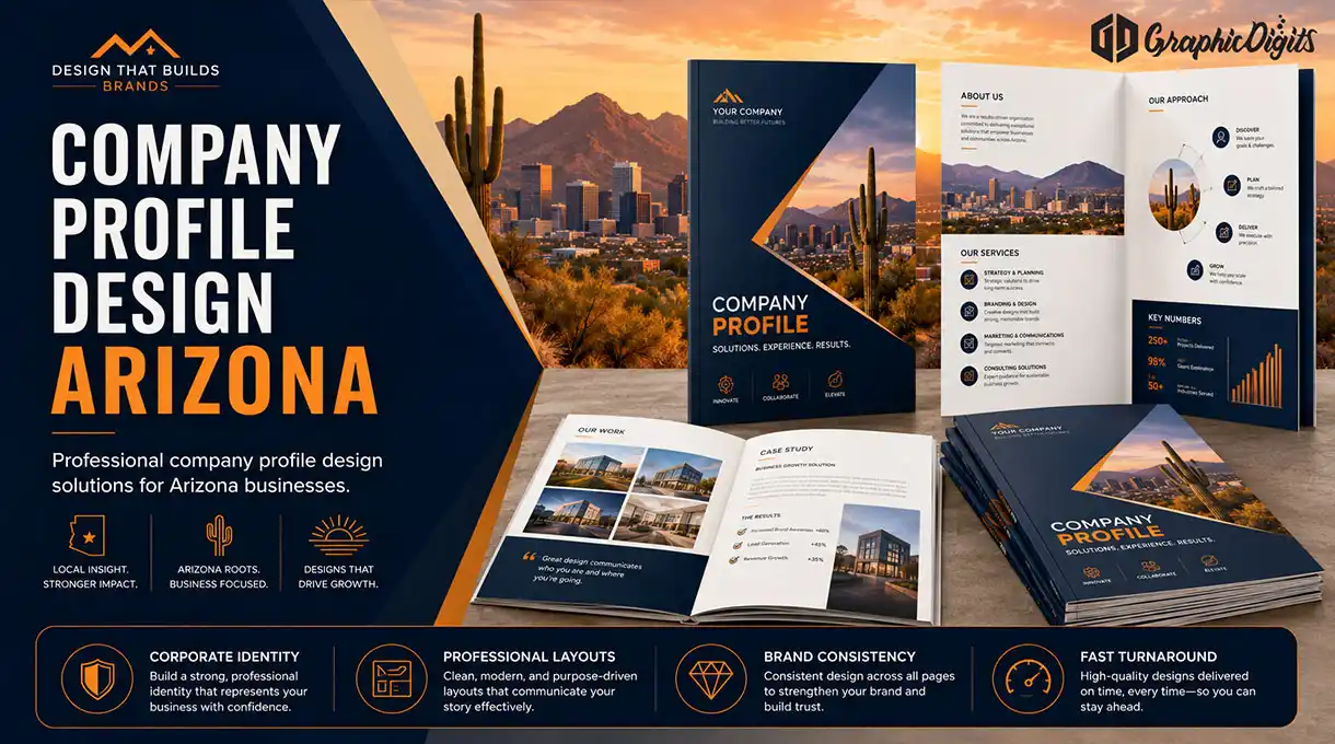 Company profile design Arizona by Graphic Digits