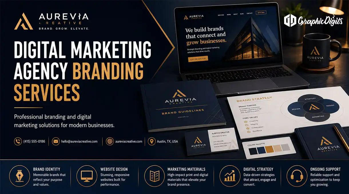 Digital marketing agency branding services by Graphic Digits
