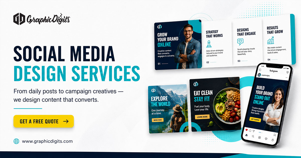 Creative graphic design agency support by Graphic Digits