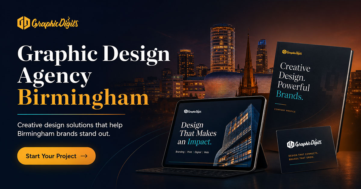Graphic design agencies Birmingham — trusted services by Graphic Digits