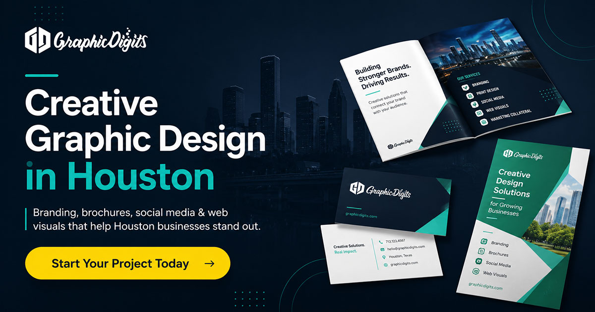 Core graphic design services in Houston by Graphic Digits