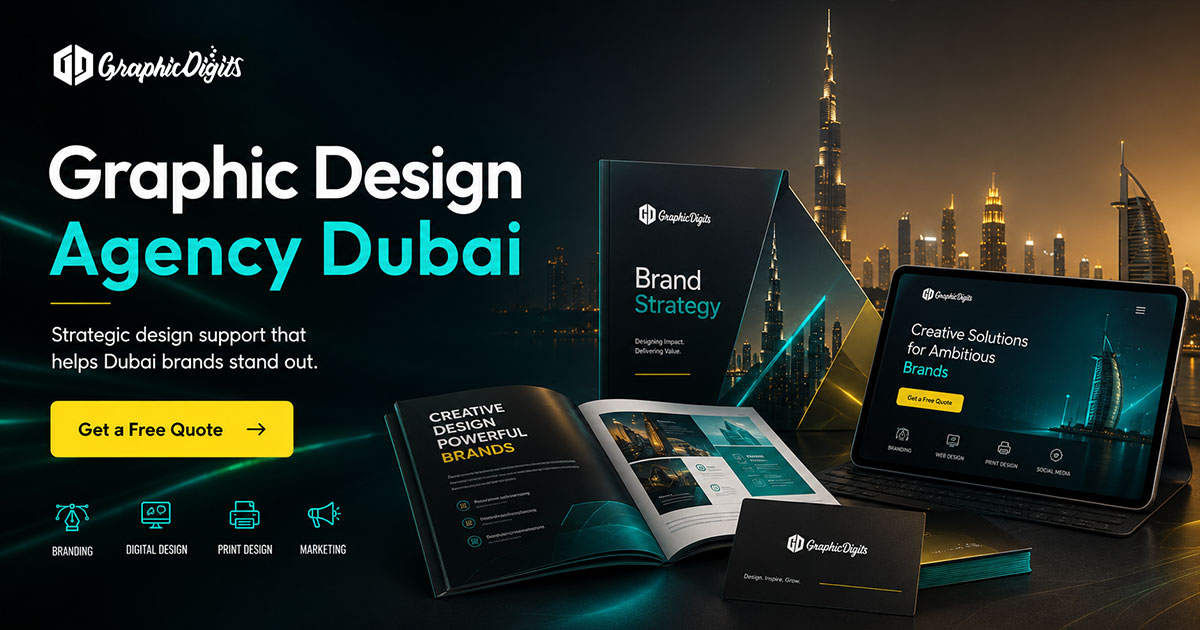 Graphic designer in Dubai providing comprehensive design services by Graphic Digits
